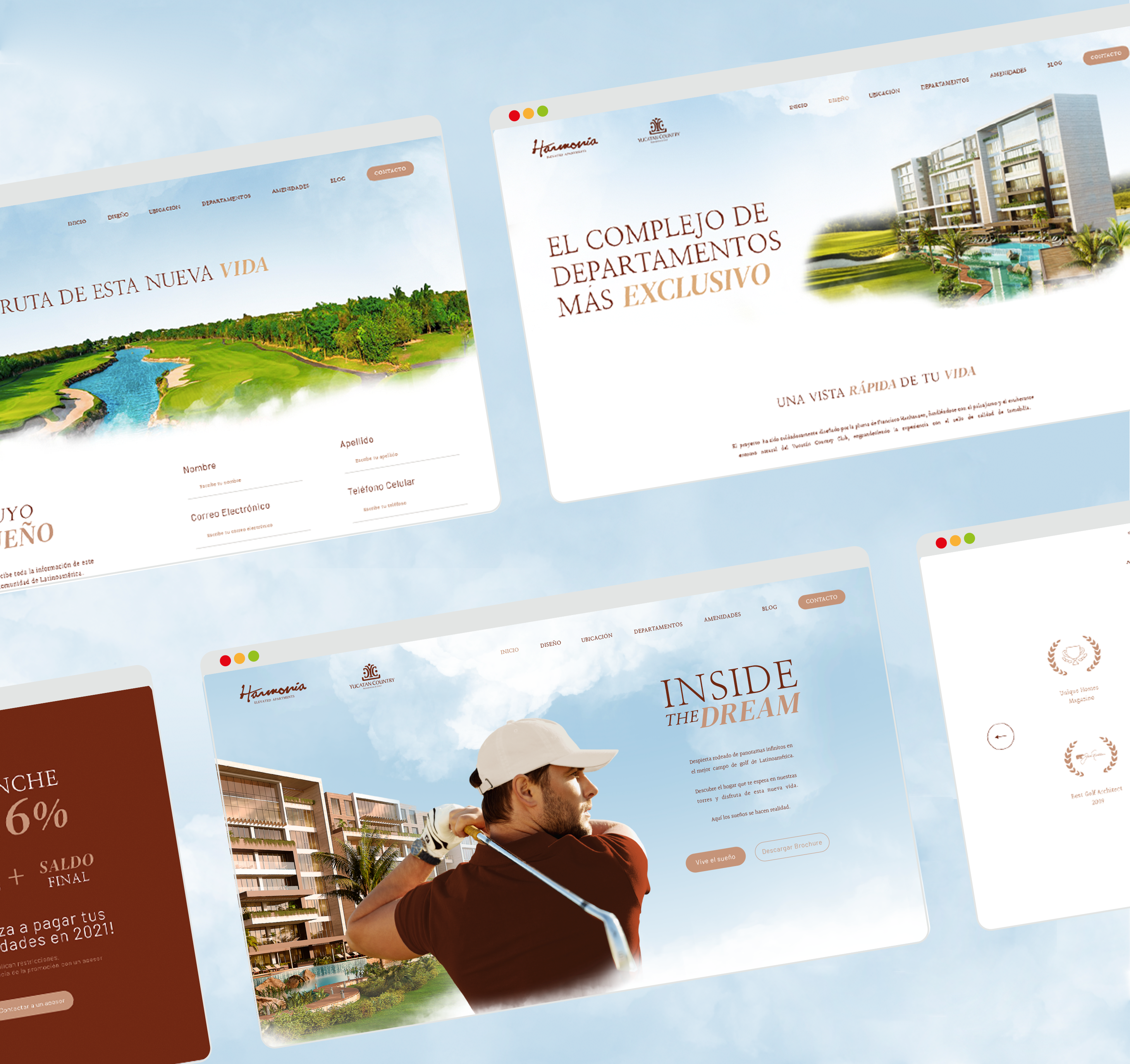 Branding Yucatán Country Club Diseño Web