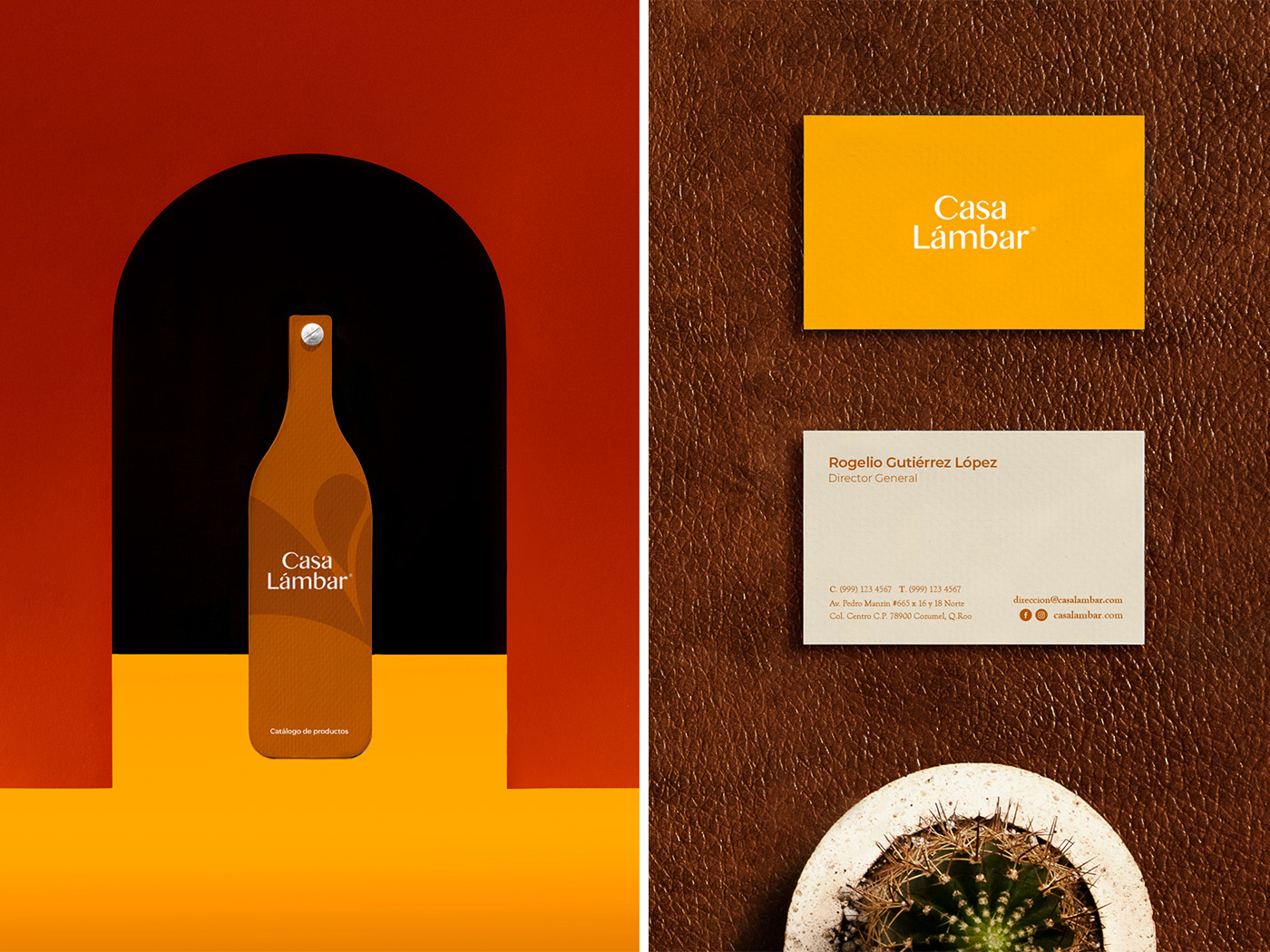 Branding Casa Lámbar Diseño set impresos